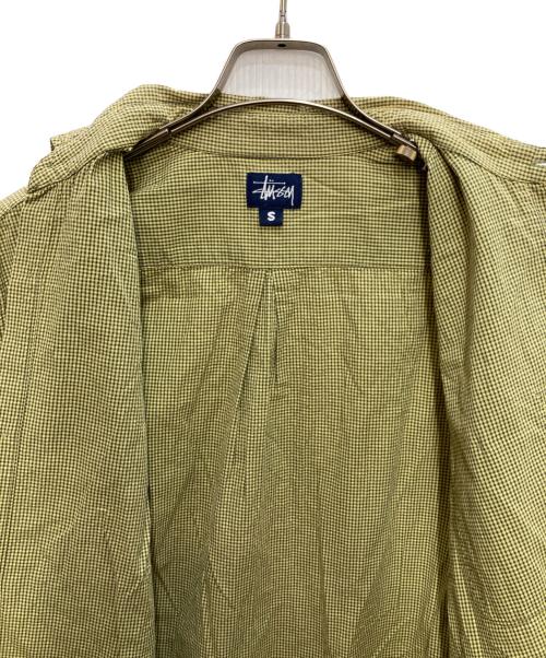 stussy（ステューシー）stussy (ステューシー) ヴィンテージチェックシャツ イエロー サイズ:Ｓの古着・服飾アイテム