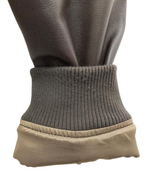 UNIVERSAL LANGUAGE（ユニバーサルランゲージ）UNIVERSAL LANGUAGE (ユニバーサルランゲージ) レザースウィングトップ ブラウン サイズ:SMALLの古着・服飾アイテム