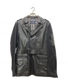 BURBERRY LONDON（バーバリーロンドン）の古着「DESPATCH RIDERS COAT/ディスパッチ ライダースコート」｜ブラック