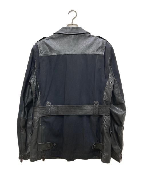 BURBERRY LONDON（バーバリーロンドン）BURBERRY LONDON (バーバリーロンドン) DESPATCH RIDERS COAT/ディスパッチ ライダースコート ブラック サイズ:42の古着・服飾アイテム