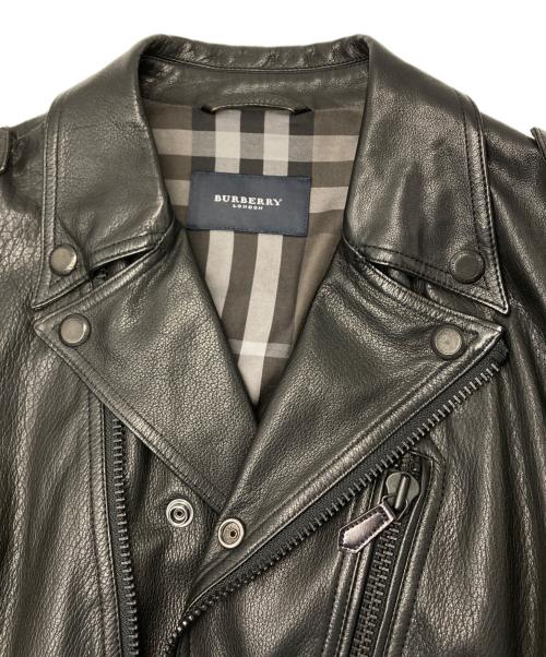 BURBERRY LONDON（バーバリーロンドン）BURBERRY LONDON (バーバリーロンドン) DESPATCH RIDERS COAT/ディスパッチ ライダースコート ブラック サイズ:42の古着・服飾アイテム