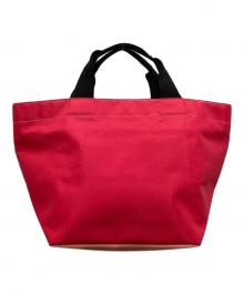 Herve Chapelier（エルベシャプリエ）の古着「舟形ハンドバッグ」｜レッド