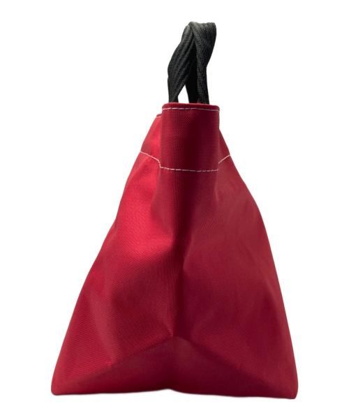 Herve Chapelier（エルベシャプリエ）Herve Chapelier (エルベシャプリエ) 舟形ハンドバッグ レッドの古着・服飾アイテム