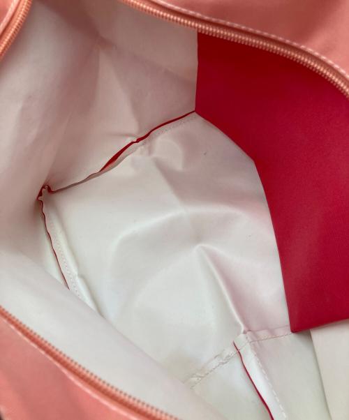 Herve Chapelier（エルベシャプリエ）Herve Chapelier (エルベシャプリエ) 舟形ハンドバッグ レッドの古着・服飾アイテム