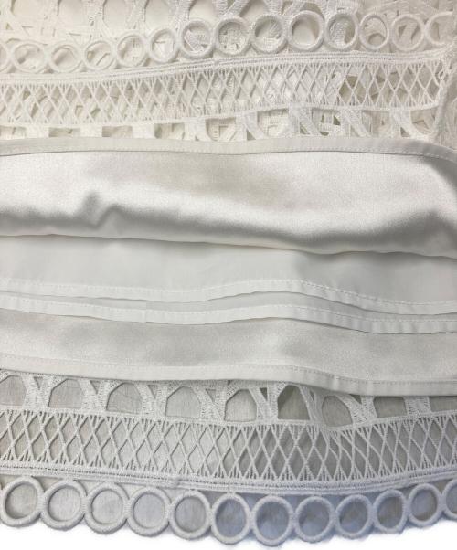 CELFORD（セルフォード）CELFORD (セルフォード) サーキュラーレースマーメイドスカート ホワイト サイズ:36の古着・服飾アイテム