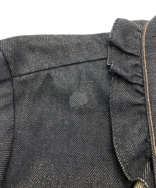 MIU MIU（ミュウミュウ）MIU MIU (ミュウミュウ) フリル付きデニムジャケット インディゴ サイズ:44の古着・服飾アイテム