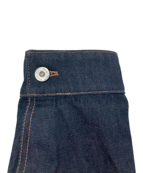 MIU MIU（ミュウミュウ）MIU MIU (ミュウミュウ) フリル付きデニムジャケット インディゴ サイズ:44の古着・服飾アイテム