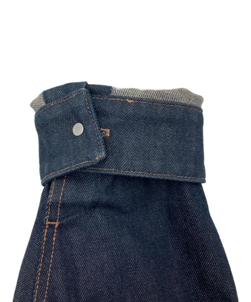 MIU MIU（ミュウミュウ）MIU MIU (ミュウミュウ) フリル付きデニムジャケット インディゴ サイズ:44の古着・服飾アイテム