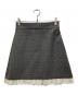 MIU MIU（ミュウミュウ）の古着「チェックレースミニスカート」｜グレー
