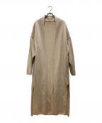 MUSE de Deuxieme Classeミューズ ドゥーズィエム クラス）の古着「Twins cotton ロングガウン」｜ベージュ