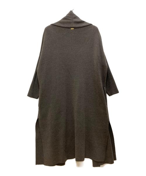 MUSE de Deuxieme Classe（ミューズ ドゥーズィエム クラス）MUSE de Deuxieme Classe (ミューズ ドゥーズィエム クラス) スムース ニット ガウン コート ブラウン サイズ:Freeの古着・服飾アイテム