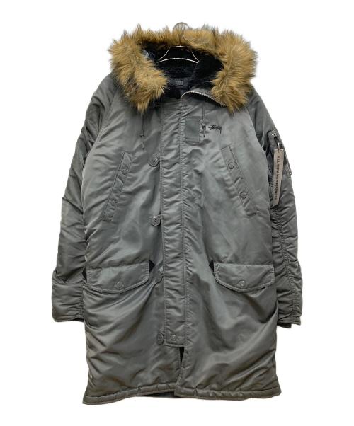 ALPHA（アルファ）ALPHA (アルファ) stussy (ステューシー) N-3Bタイプコート オリーブ サイズ:Ⅿの古着・服飾アイテム