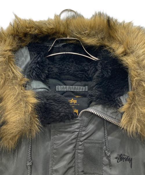 ALPHA（アルファ）ALPHA (アルファ) stussy (ステューシー) N-3Bタイプコート オリーブ サイズ:Ⅿの古着・服飾アイテム