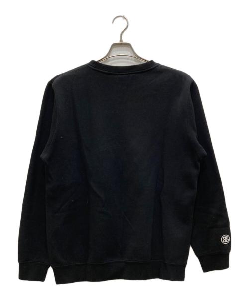 stussy（ステューシー）stussy (ステューシー) クルーネックスウェット ブラック サイズ:Mの古着・服飾アイテム