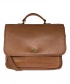 COACHコーチ）の古着「レザーショルダーバッグ」｜ブラウン