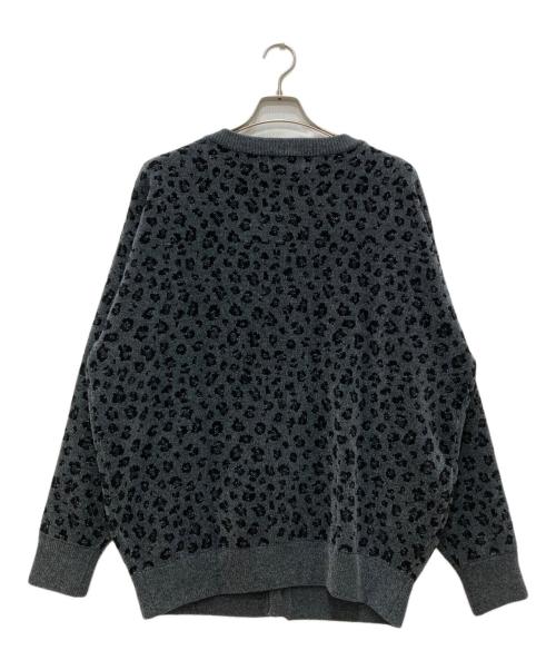 KEBOZ（ケボズ）KEBOZ (ケボズ) レオパードカーディガン グレー サイズ:Ｌの古着・服飾アイテム