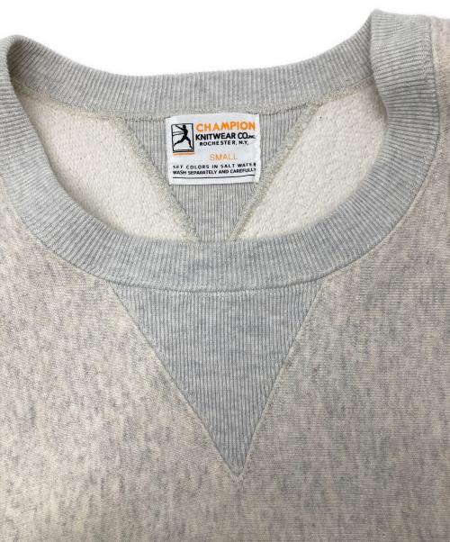 Champion（チャンピオン）Champion (チャンピオン) 1stパテントモデル クルーネックスウェットシャツ グレー サイズ:SMALLの古着・服飾アイテム