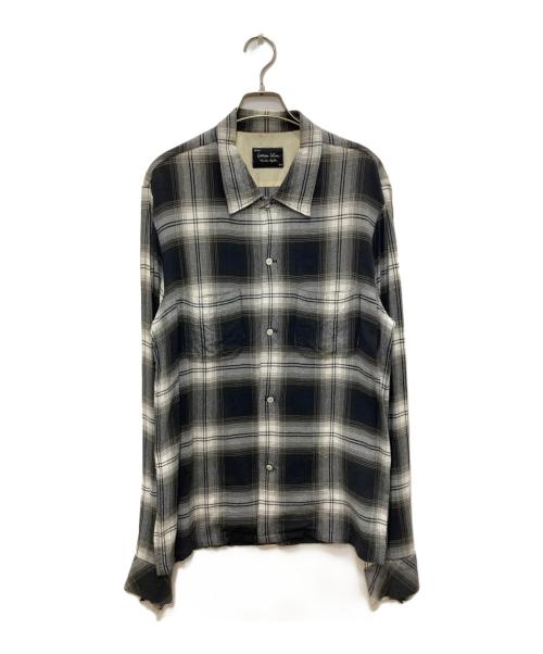 NUMBER (N)INE（ナンバーナイン）NUMBER (N)INE (ナンバーナイン) オンブレチェックシャツ グレー サイズ:3の古着・服飾アイテム