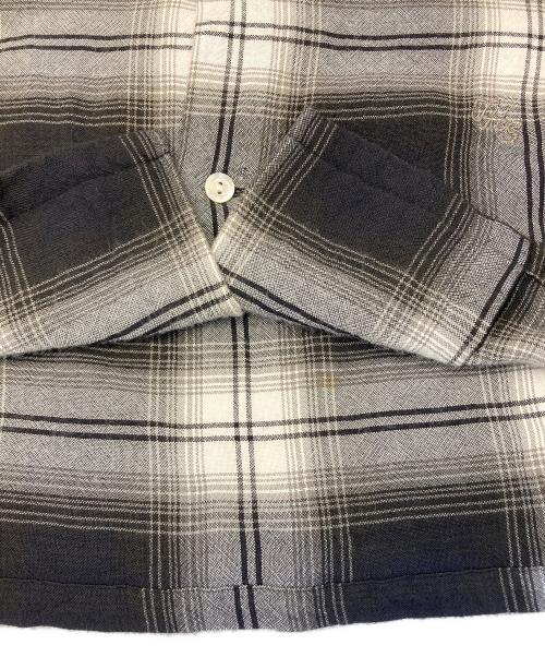 NUMBER (N)INE（ナンバーナイン）NUMBER (N)INE (ナンバーナイン) オンブレチェックシャツ グレー サイズ:3の古着・服飾アイテム