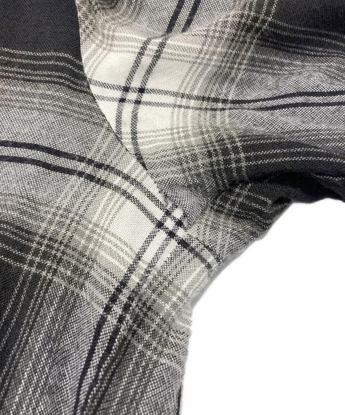 NUMBER (N)INE（ナンバーナイン）NUMBER (N)INE (ナンバーナイン) オンブレチェックシャツ グレー サイズ:3の古着・服飾アイテム