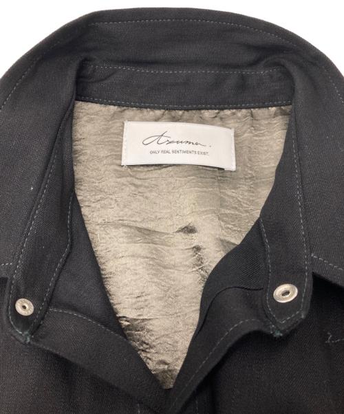 Azuma（アズマ）Azuma (アズマ) 8oz WESTERN DENIM SHIRT/8オンス ウエスタン デニム シャツ ブラック サイズ:2の古着・服飾アイテム