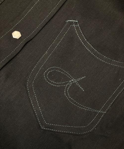 Azuma（アズマ）Azuma (アズマ) 8oz WESTERN DENIM SHIRT/8オンス ウエスタン デニム シャツ ブラック サイズ:2の古着・服飾アイテム