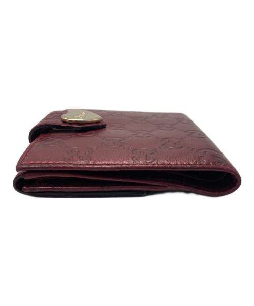 GUCCI（グッチ）GUCCI (グッチ) 2つ折り財布 レッドの古着・服飾アイテム