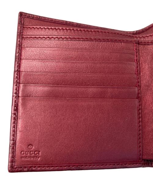 GUCCI（グッチ）GUCCI (グッチ) 2つ折り財布 レッドの古着・服飾アイテム