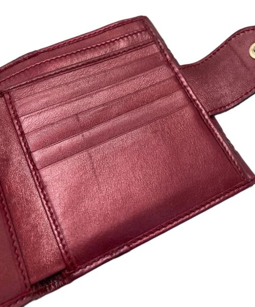 GUCCI（グッチ）GUCCI (グッチ) 2つ折り財布 レッドの古着・服飾アイテム