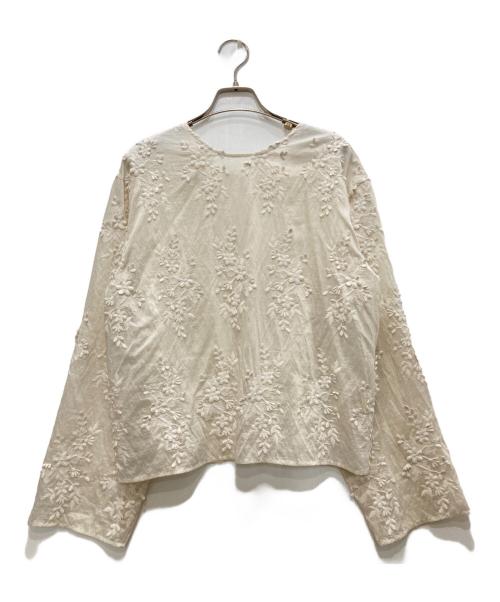 BEAUTY&YOUTH（ビューティーアンドユース）BEAUTY&YOUTH (ビューティーアンドユース) セルロースナイロン エンブロイダリー シャツ -2WAY アイボリー サイズ:不明の古着・服飾アイテム