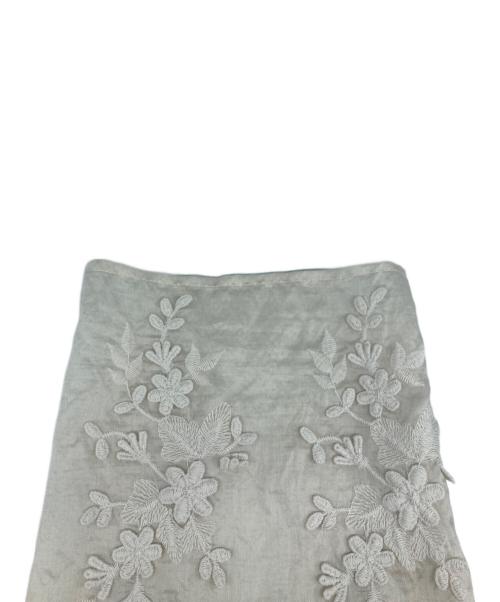 BEAUTY&YOUTH（ビューティーアンドユース）BEAUTY&YOUTH (ビューティーアンドユース) セルロースナイロン エンブロイダリー シャツ -2WAY アイボリー サイズ:不明の古着・服飾アイテム