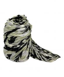 PLEATS PLEASE（プリーツプリーズ）の古着「プリーツストール」｜ホワイト×ブラック