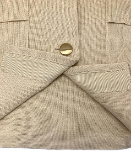 Traditional Weatherwear（トラディショナルウェザーウェア）Traditional Weatherwear (トラディショナルウェザーウェア) RIB NO COLLAR MILITARY JACKET/リブ ノーカラー ミリタリー ジャケット ベージュ サイズ:Sの古着・服飾アイテム