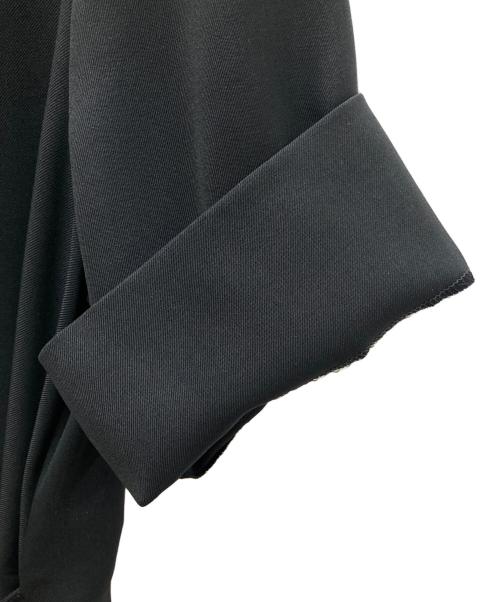 23区（ニジュウサンク）23区 (ニジュウサンク) キューティクルストレッチツイル イレギュラーヘム ワンピース ブラック サイズ:38の古着・服飾アイテム