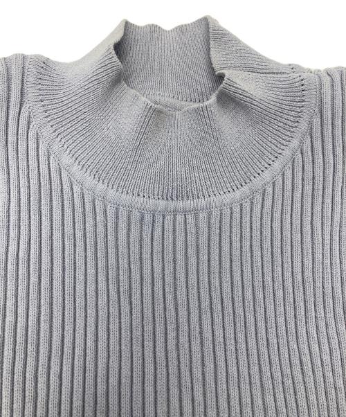 anuans（アニュアンス）anuans (アニュアンス) セミマーメイドリブニットワンピース ブルー サイズ:Fの古着・服飾アイテム