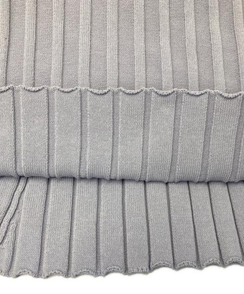 anuans（アニュアンス）anuans (アニュアンス) セミマーメイドリブニットワンピース ブルー サイズ:Fの古着・服飾アイテム