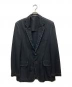 Y's for menワイズフォーメン）の古着「ステッチテーラードジャケット」｜ブラック