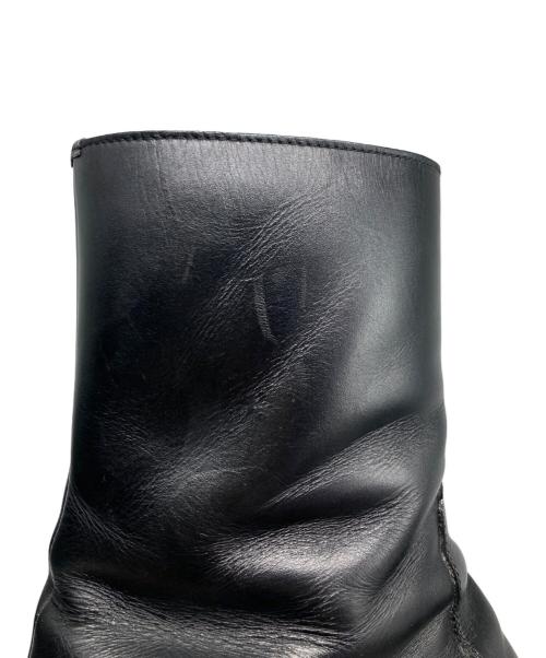 JOHN LAWRENCE SULLIVAN（ジョン ローレンス サリバン）JOHN LAWRENCE SULLIVAN (ジョン ローレンス サリバン) スクエアトゥサイドジップヒールブーツ ブラック サイズ:9の古着・服飾アイテム