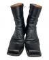 JOHN LAWRENCE SULLIVAN (ジョン ローレンス サリバン) スクエアトゥサイドジップヒールブーツ ブラック サイズ:9：30000円