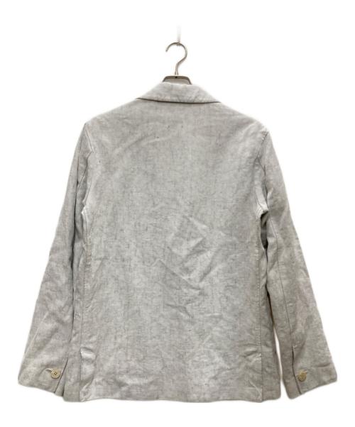 ERMENEGILDO ZEGNA（エルメネジルド・ゼニア）ERMENEGILDO ZEGNA (エルメネジルド・ゼニア) リネンカバーオール アイボリー サイズ:46の古着・服飾アイテム