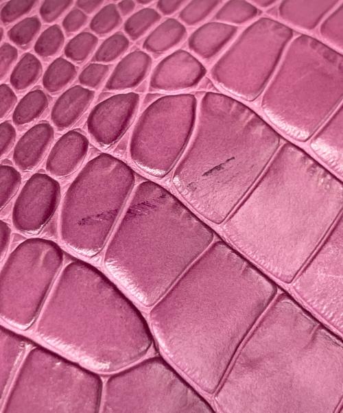 LONGCHAMP（ロンシャン）LONGCHAMP (ロンシャン) レザーショルダーバッグ パープルの古着・服飾アイテム