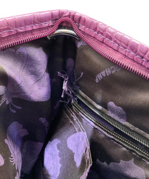 LONGCHAMP（ロンシャン）LONGCHAMP (ロンシャン) レザーショルダーバッグ パープルの古着・服飾アイテム