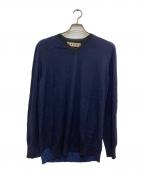 MARNIマルニ）の古着「カシミヤブレンドVネックニット」｜ネイビー