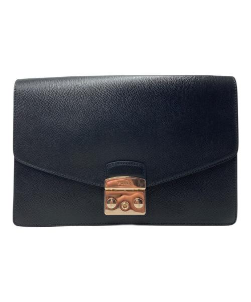 FURLA（フルラ）FURLA (フルラ) チェーンショルダーバッグ ブラックの古着・服飾アイテム