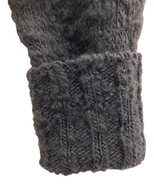 AURALEE（オーラリー）AURALEE (オーラリー) WOOL SLUB KNIT SHORT CARDIGAN/ウール スラブ ニット ショート カーディガン ブラウン サイズ:1の古着・服飾アイテム