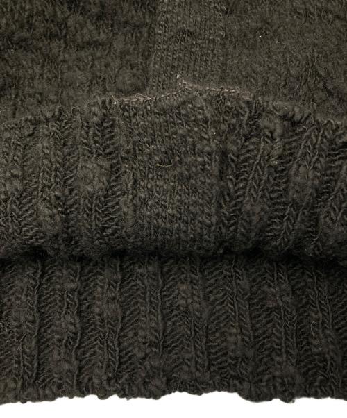 AURALEE（オーラリー）AURALEE (オーラリー) WOOL SLUB KNIT SHORT CARDIGAN/ウール スラブ ニット ショート カーディガン ブラウン サイズ:1の古着・服飾アイテム
