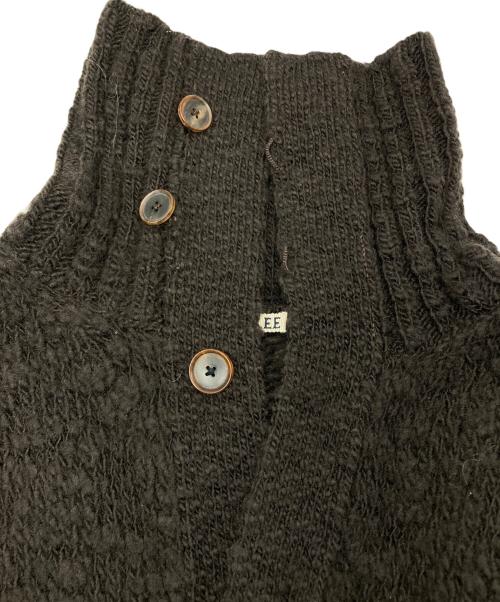 AURALEE（オーラリー）AURALEE (オーラリー) WOOL SLUB KNIT SHORT CARDIGAN/ウール スラブ ニット ショート カーディガン ブラウン サイズ:1の古着・服飾アイテム