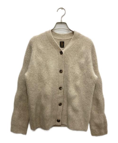 BATONER（バトナ―）BATONER (バトナ―) FOX-WOOL CARDIGAN/フォックス ウール カーディガン ベージュ サイズ:2の古着・服飾アイテム