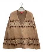 SUPREMEシュプリーム）の古着「Abstract Stripe Cardigan」｜ベージュ