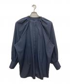 RIM.ARKリムアーク）の古着「Volume sleeve SH/ボリューム スリーブ シャツ」｜ネイビー